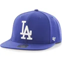 47-brand-flat-brim-los-angeles-dodgers-mlb-captain-blue-snapback-cap