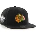 cepur-plakana-melns-snapback-no-chicago-blackhawks-nhl-no-47-brand