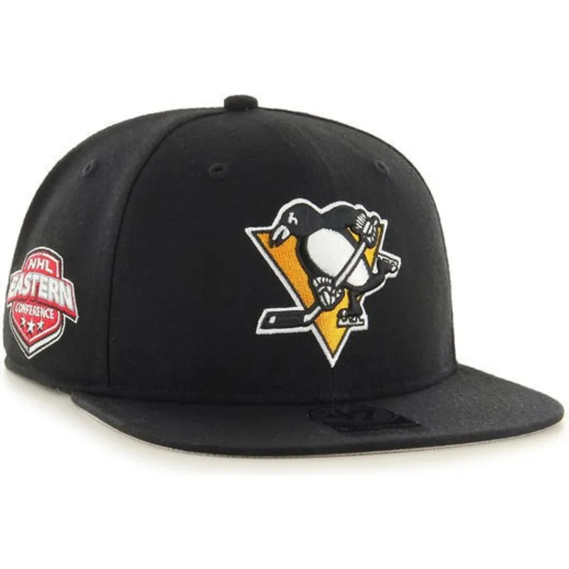 cepur-plakana-melns-snapback-no-pittsburgh-penguins-nhl-no-47-brand