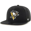 cepur-plakana-melns-snapback-no-pittsburgh-penguins-nhl-no-47-brand