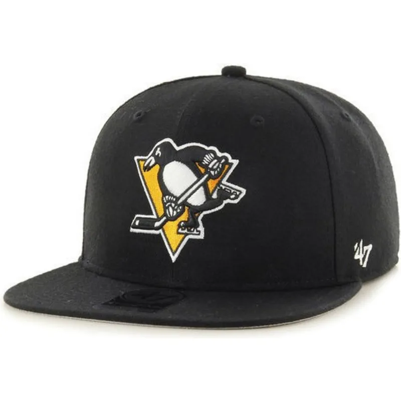 cepur-plakana-melns-snapback-no-pittsburgh-penguins-nhl-no-47-brand