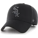 schwarze-gebogene-kappe-mit-silbernem-logo-der-chicago-white-sox-mlb-mvp-von-47-brand