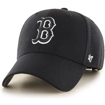 cepur-izliekta-melns-snapback-no-boston-red-sox-mlb-no-47-brand