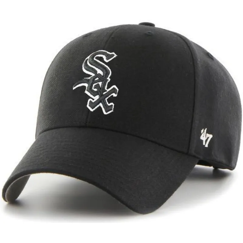 cepur-izliekta-melns-snapback-no-chicago-white-sox-mlb-no-47-brand