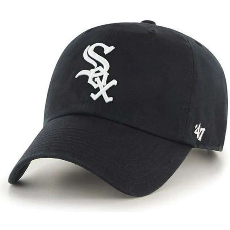 cepur-izliekta-melns-regulejams-no-chicago-white-sox-mlb-no-47-brand