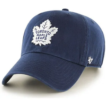 Dunkelblaue gebogene Kappe der Toronto Maple Leafs NHL Clean Up von 47 Brand