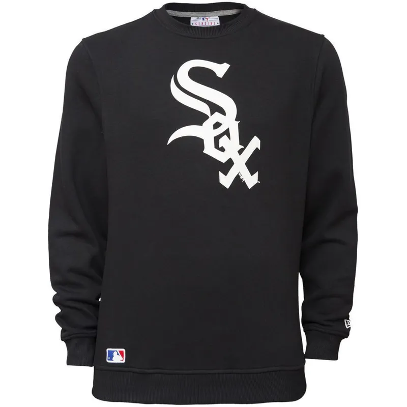 dzemperi-bez-kapuces-melns-crew-neck-no-chicago-white-sox-mlb-no-new-era