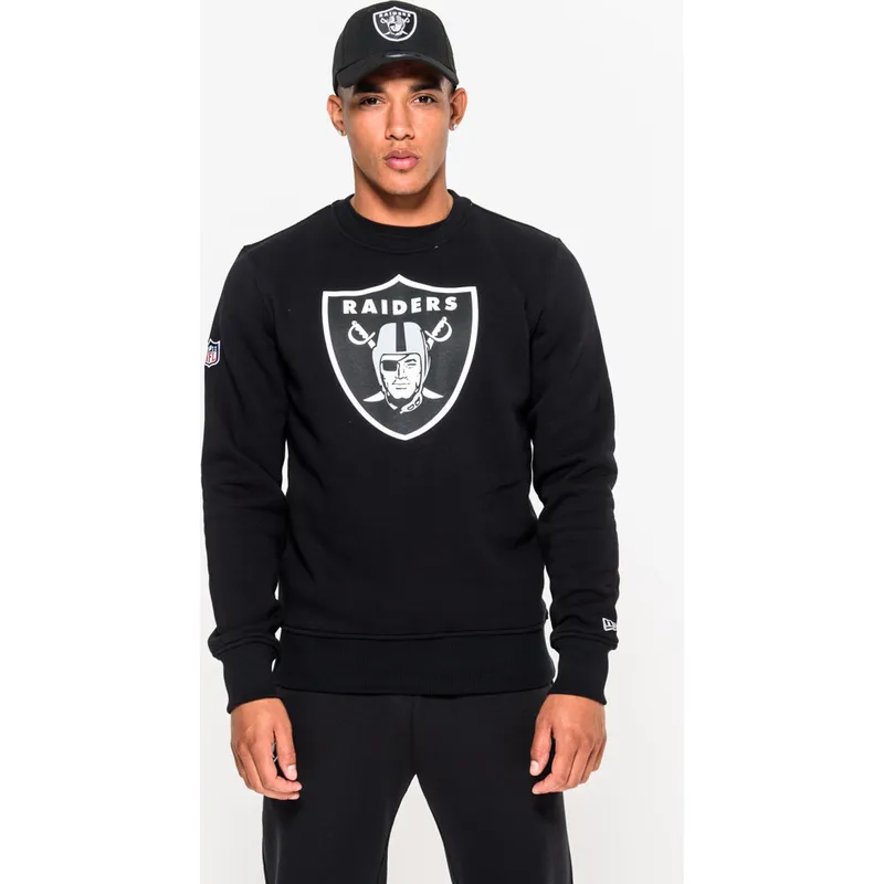 dzemperi-bez-kapuces-melns-crew-neck-no-las-vegas-raiders-nfl-no-new-era