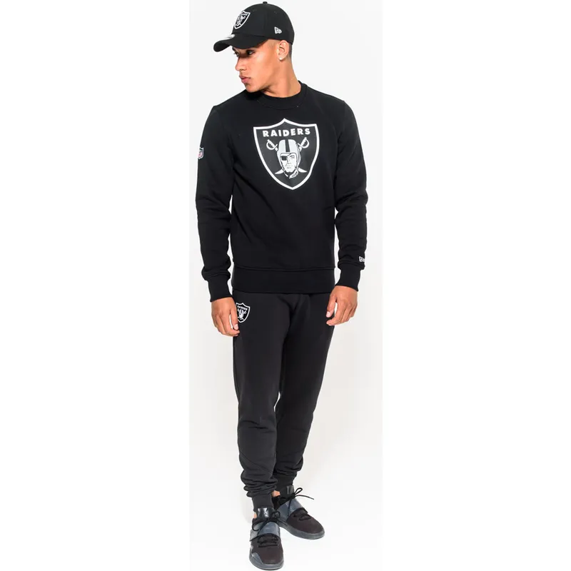 dzemperi-bez-kapuces-melns-crew-neck-no-las-vegas-raiders-nfl-no-new-era