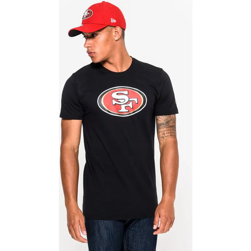 krekli-isas-piedurknes-melns-no-san-francisco-49ers-nfl-no-new-era