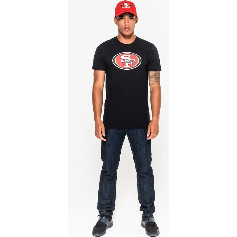 krekli-isas-piedurknes-melns-no-san-francisco-49ers-nfl-no-new-era