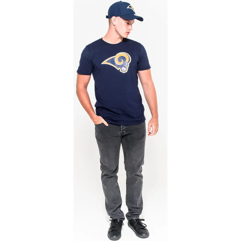 krekli-isas-piedurknes-zils-no-los-angeles-rams-nfl-no-new-era