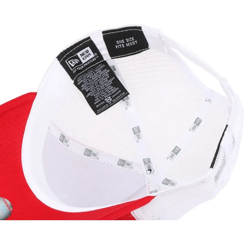 cepur-izliekta-truckeris-sarkans-snapback-clean-a-frame-no-new-york-yankees-mlb-no-new-era