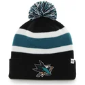 cepur-ar-bumbuli-melns-no-san-jose-sharks-nhl-no-47-brand