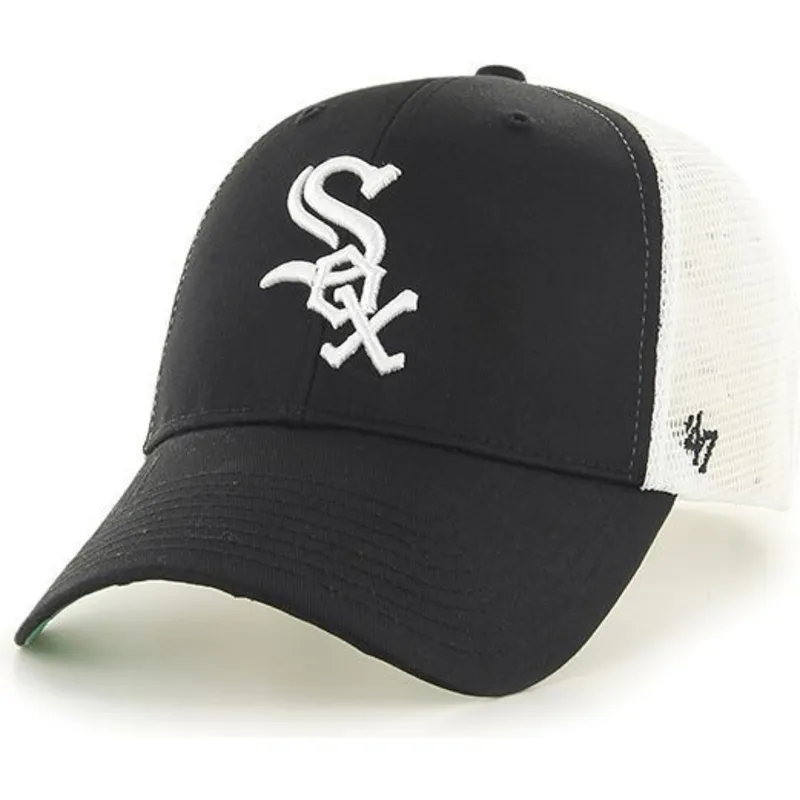 cepur-izliekta-soferis-melns-snapback-no-chicago-white-sox-mlb-no-47-brand