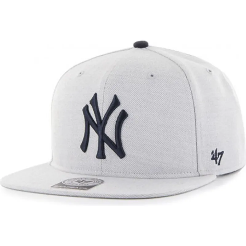 cap-plakana-gray-snapback-no-new-york-yankees-mlb-no-47-brand