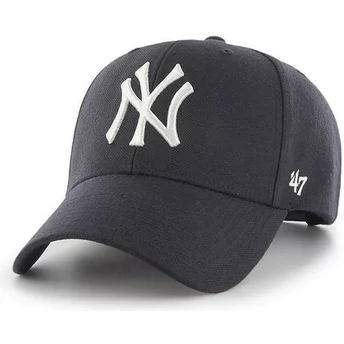 47 Brand Curved Brim New York Yankees MLB MVP Snapback Cap marineblau