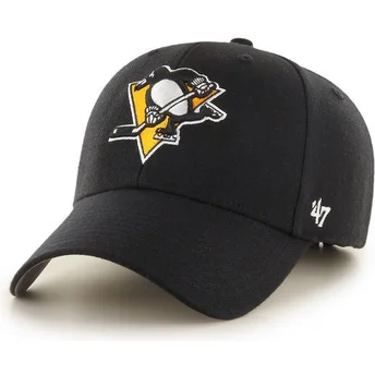cepur-izliekta-melns-regulejams-no-pittsburgh-penguins-nhl-no-47-brand