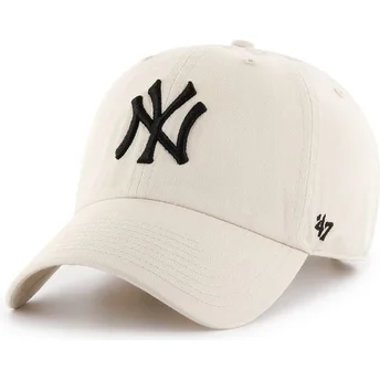 cap-izliekta-cream-adjustable-strap-no-new-york-yankees-mlb-no-47-brand