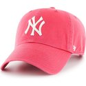 47-brand-curved-brim-new-york-yankees-mlb-clean-up-bubblegum-cap-pink