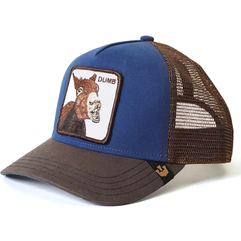cepur-izliekta-truckeris-zils-snapback-dumbass-the-farm-no-goorin-bros