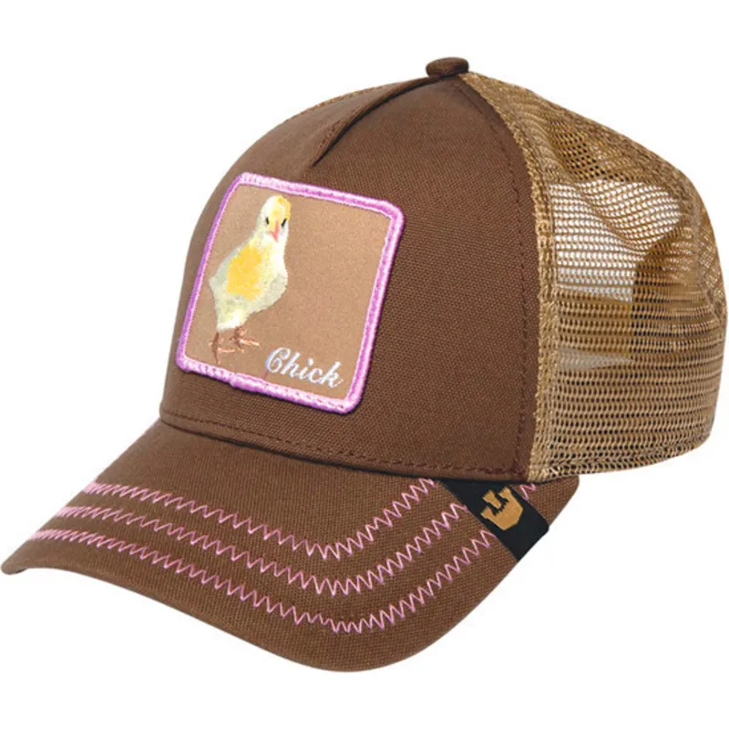cepur-izliekta-truckeris-bruns-snapback-chicky-boom-the-farm-no-goorin-bros cepur-izliekta-truckeris-bruns-snapback-chicky-boom-the-farm-no-goorin-bros