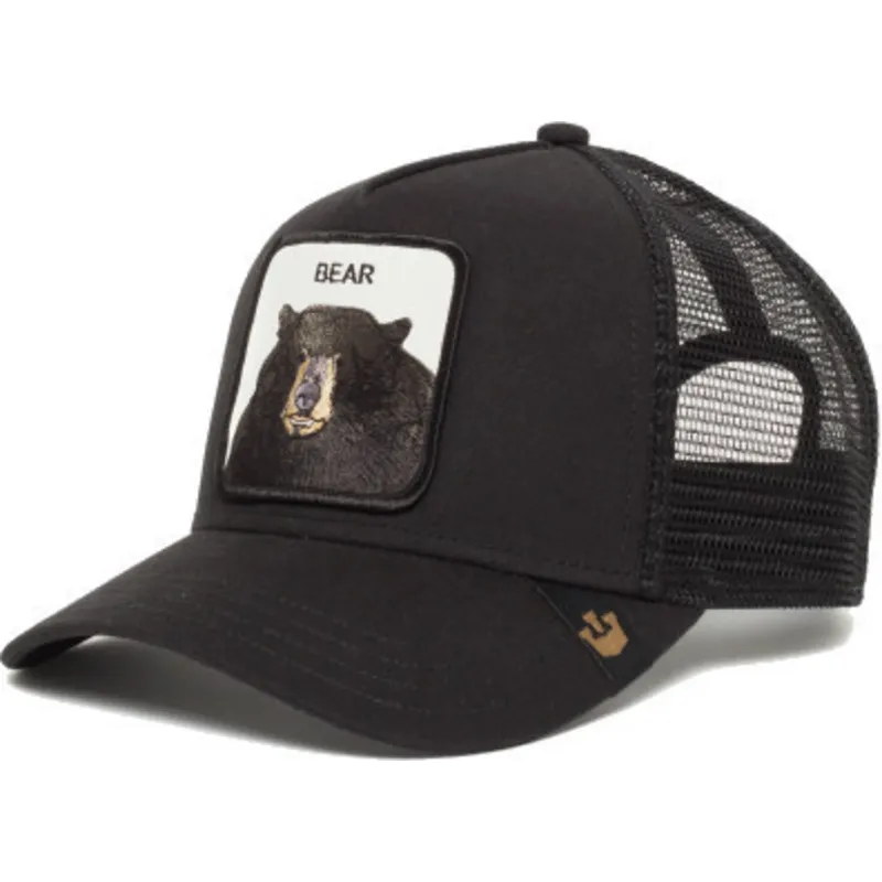 cepur-izliekta-truckeris-melns-snapback-black-bear-the-farm-no-goorin-bros