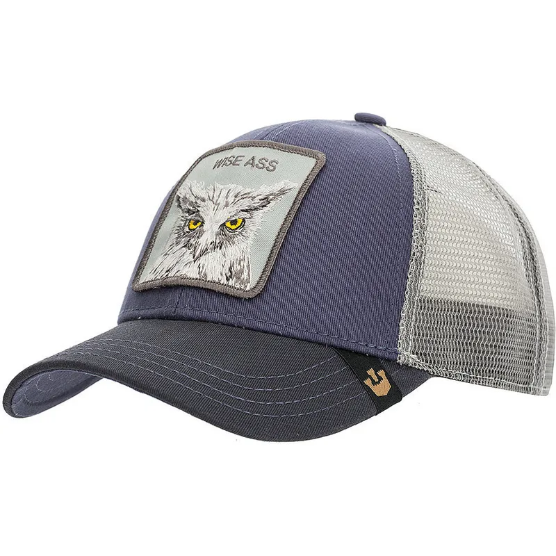 cepur-izliekta-truckeris-tumsi-zils-snapback-x-the-owl-the-farm-no-goorin-bros