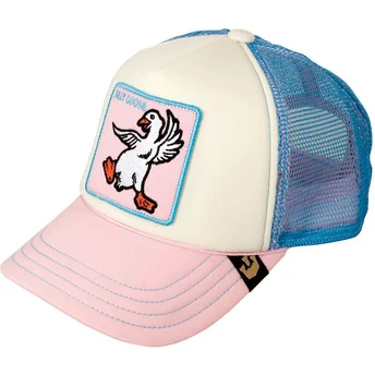 rosa-und-blaue-trucker-kappe-fur-jungen-gans-silly-goose-von-goorin-bros