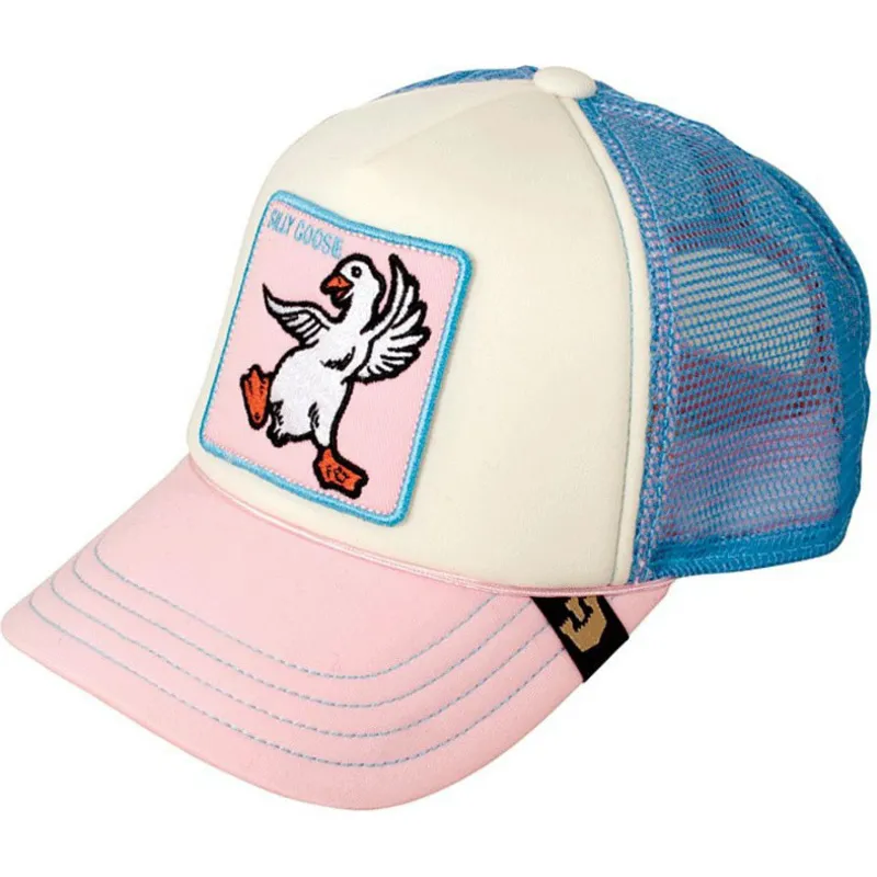 cepur-izliekta-truckeris-roza-snapback-berniem-silly-goose-the-farm-no-goorin-bros