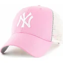 cepur-izliekta-soferis-roza-snapback-no-new-york-yankees-mlb-no-47-brand