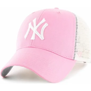 Gorra trucker rosa de New York Yankees MLB de 47 Brand