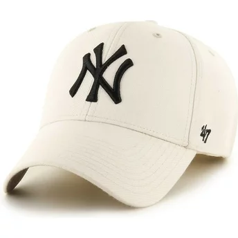 47 Brand Curved Brim New York Yankees MLB MVP Cap beige