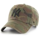 47-brand-curved-brim-schwarzes-logo-new-york-yankees-mlb-regiment-clean-up-cap-camo