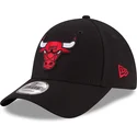 cepur-izliekta-melns-regulejama-lente-9forty-the-league-no-chicago-bulls-nba-no-new-era