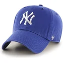 47-brand-mlb-new-york-yankees-clean-up-youth-kinderkappe-mit-gebogenem-schirm-in-blau