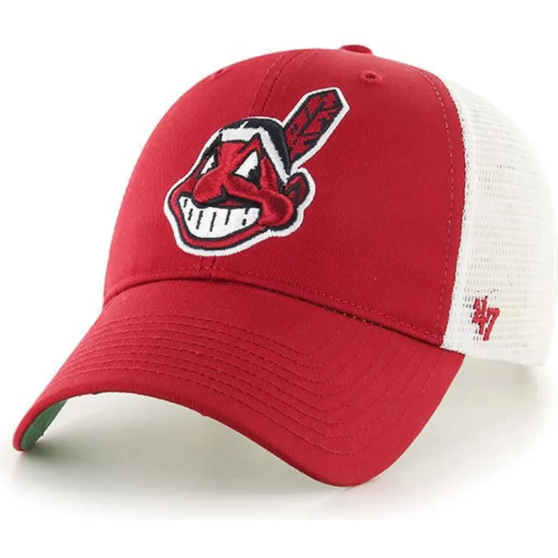 cepur-izliekta-truckeris-sarkans-snapback-no-cleveland-indians-mlb-no-47-brand