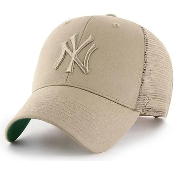 Cap izliekta beige snapback no New York Yankees MLB no 47 Brand