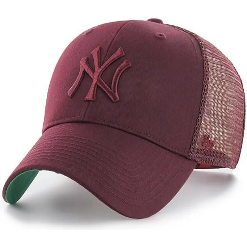 czapka-trucker-bordowa-z-bordowym-logo-new-york-yankees-mlb-mvp-branson-od-47-brand
