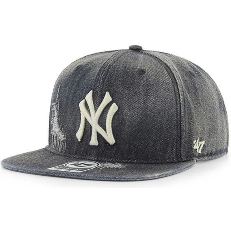 cepur-plakana-melns-snapback-vaquero-no-new-york-yankees-mlb-no-47-brand