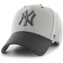 47-brand-new-york-yankees-mlb-mvp-audible-2-tone-graue-kappe-mit-gebogenem-schirm