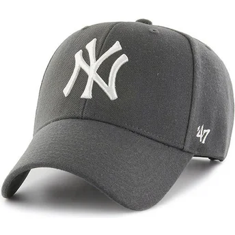 Σκούρο γκρι καπέλο snapback με καμπύλη New York Yankees MLB MVP από την 47 Brand