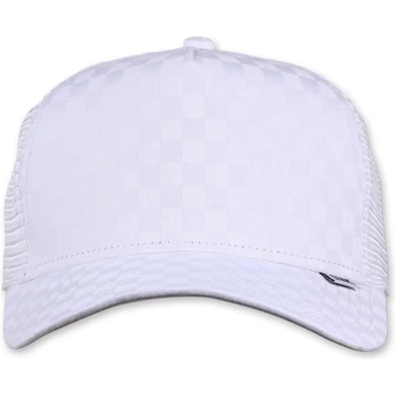 cepur-izliekta-truckeris-balts-snapback-a-cuadros-tie-check-no-djinns