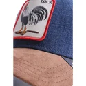 cepur-izliekta-truckeris-bruns-snapback-denim-big-strut-the-farm-no-goorin-bros