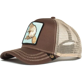 cepur-izliekta-truckeris-bruns-snapback-beaver-the-farm-no-goorin-bros
