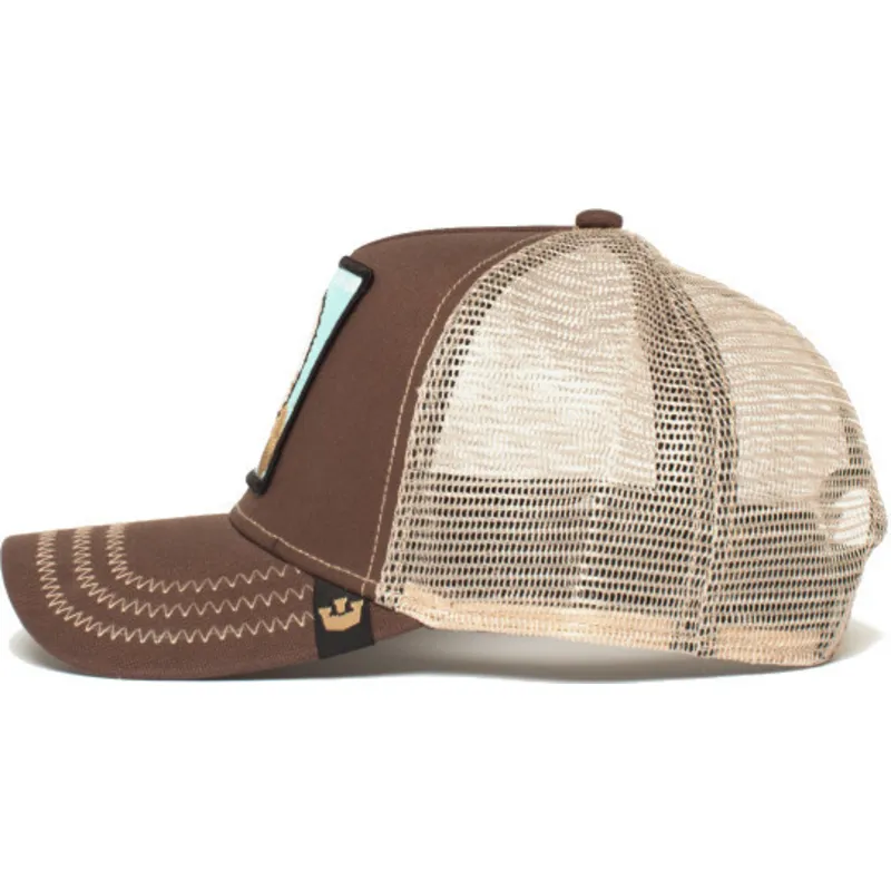 cepur-izliekta-truckeris-bruns-snapback-beaver-the-farm-no-goorin-bros