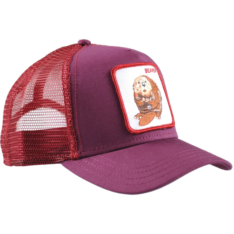 cepur-izliekta-truckeris-sarkans-snapback-two-beavers-the-farm-no-goorin-bros