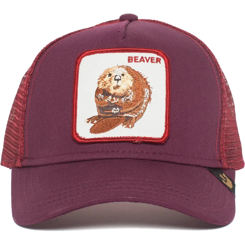cepur-izliekta-truckeris-sarkans-snapback-two-beavers-the-farm-no-goorin-bros
