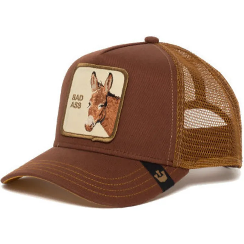 cepur-izliekta-truckeris-bruns-snapback-bad-bad-ass-the-farm-no-goorin-bros