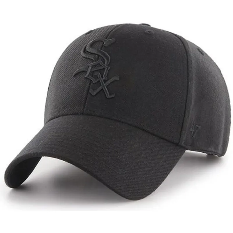 cepur-izliekta-melns-snapback-no-chicago-white-sox-mlb-no-47-brand